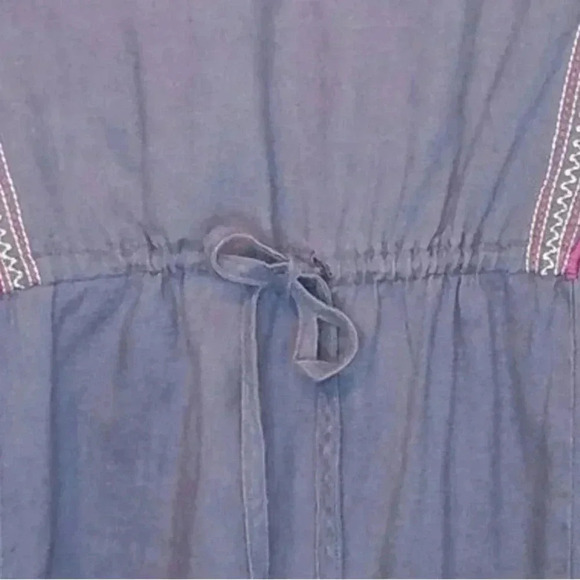 Embroidered Aztec style linen top indie festival core - Picture 6 of 7